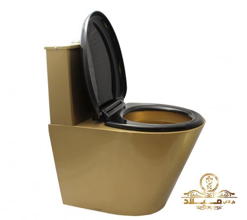 پخش کننده توالت فرنگی طلایی