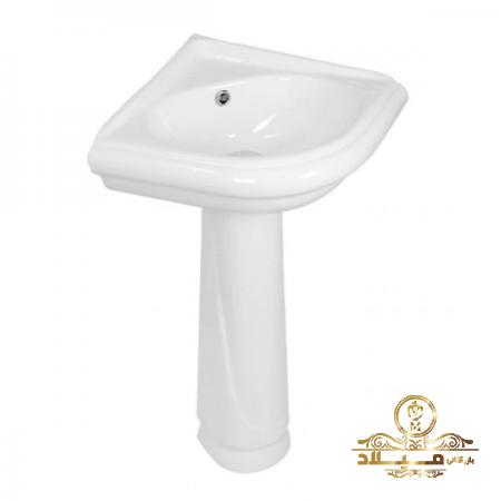 کارخانه عرضه روشویی سه گوش سفید