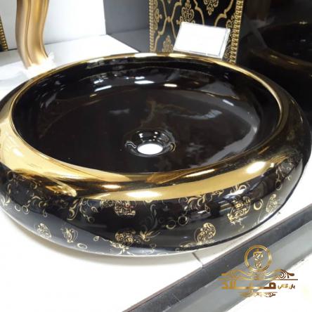 قیمت خرید روشویی جدید طلایی مشکی در بهترین فروشگاه