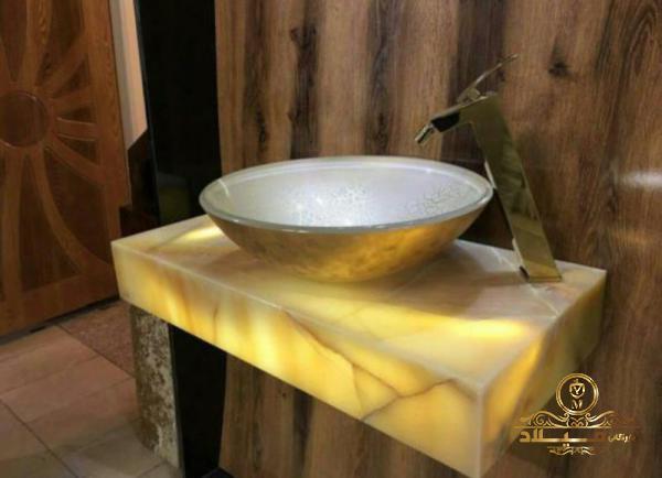 خرید مستقیم روشویی مرمر زرد از بهترین فروشنده