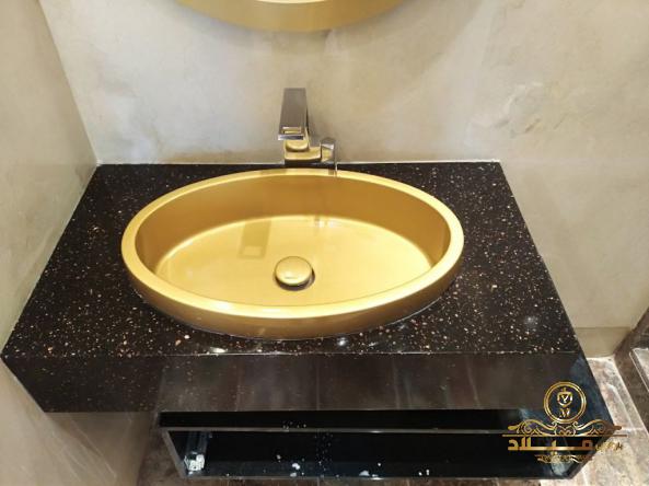 سفارش خرید سنگ روشویی طلایی از معتبرترین فروشنده