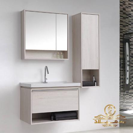 بررسی نحوه پخش روشویی کابینت دار لوکس
