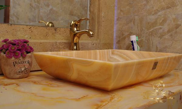 میزان فروش روشویی لوکس با سنگ مرمر صورتی در بازار جهانی