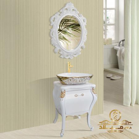 عمده فروشی روشویی دستشویی سفید طلایی