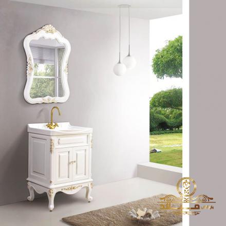 علل تفاوت قیمت روشویی کابینت دار 63 سانت سنگی