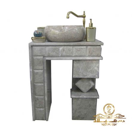 سفارش آنلاین روشویی سنگی طوسی با پایین ترین قیمت