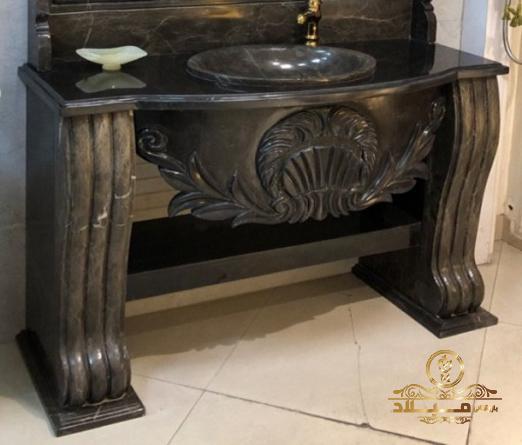 مطمئن ترین روش خرید روشویی سنگی دو پایه مشکی