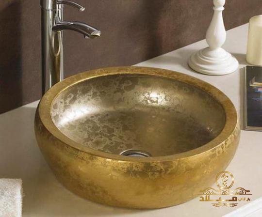 تامین عمده روشویی کرم طلایی ارزان